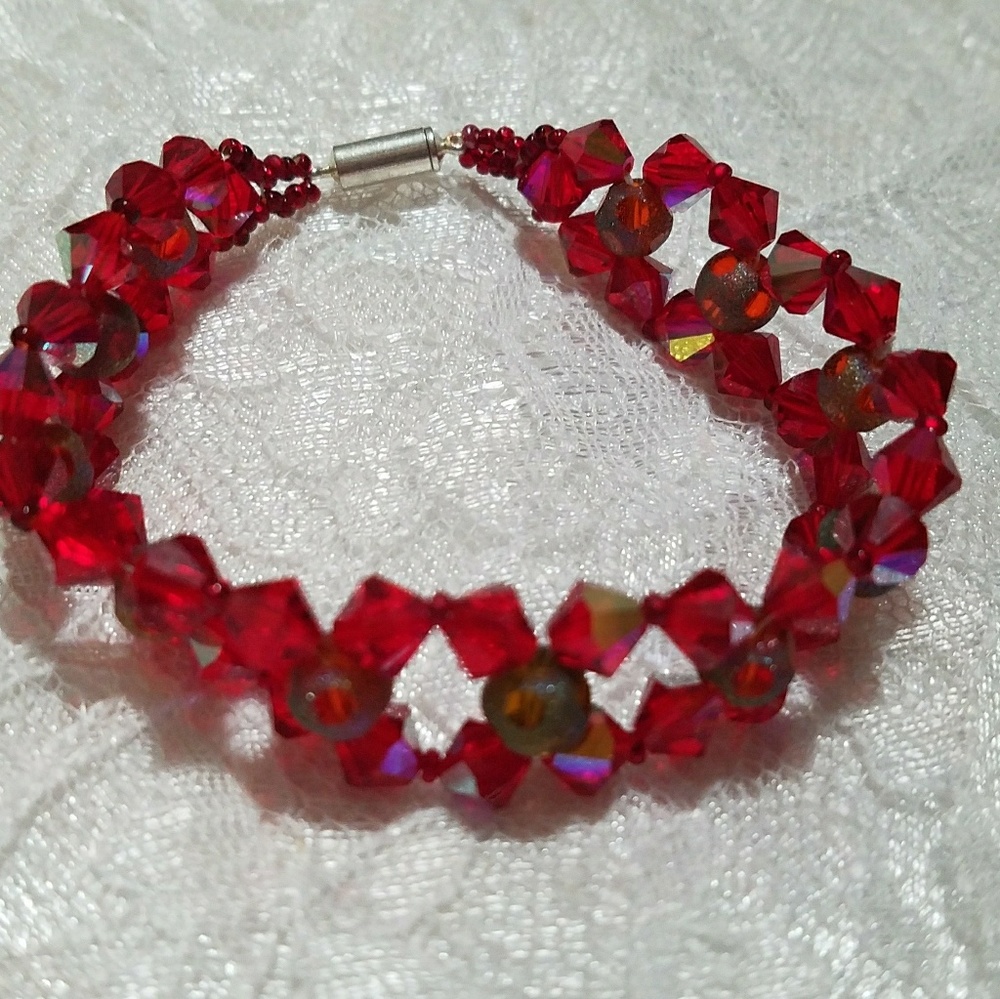 Red crystal bracelet